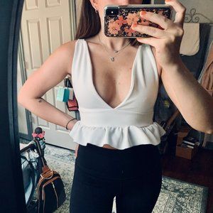 White Party Crop Top